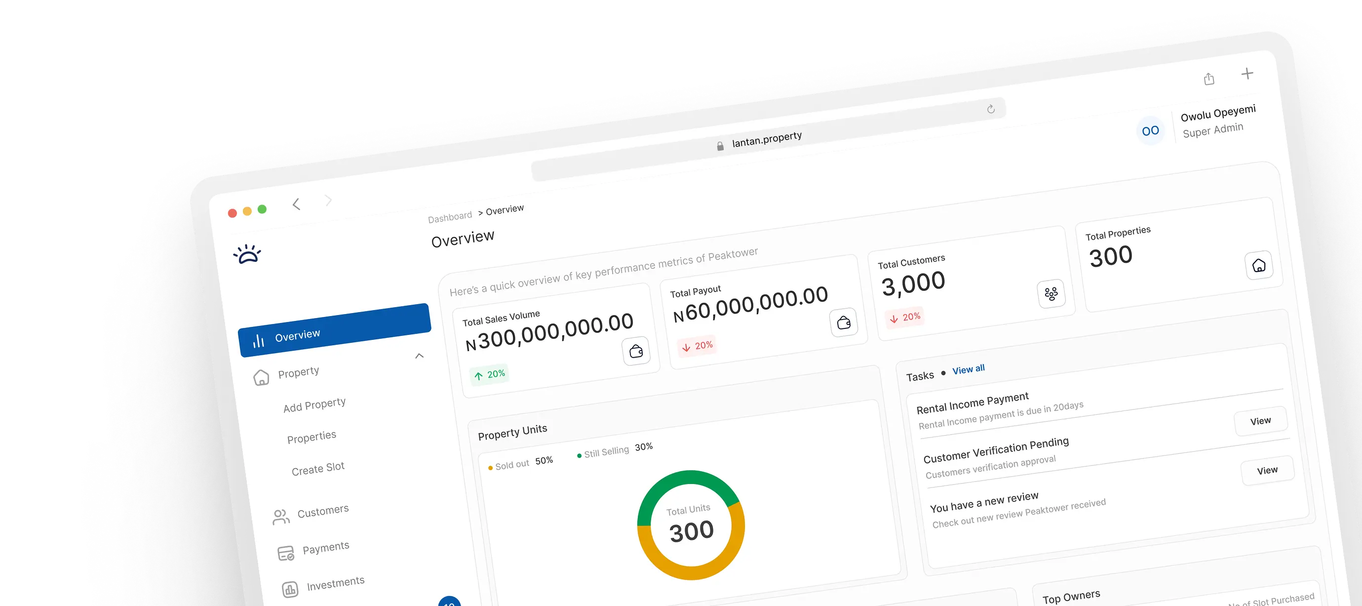property dashboard